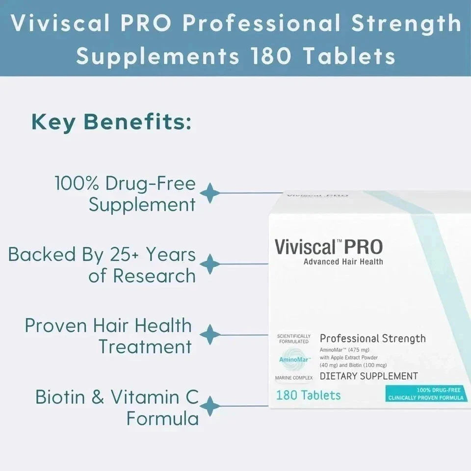VIVISCAL PRO, PROFESSIONAL Hair Growth 180 tablets pills